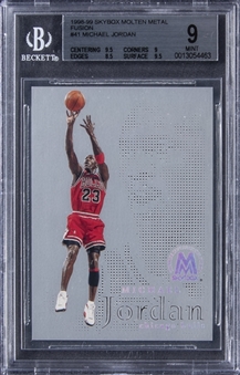 1998-99 Skybox Molten Metal "Fusion" #41F Michael Jordan (#133/250) – BGS MINT 9